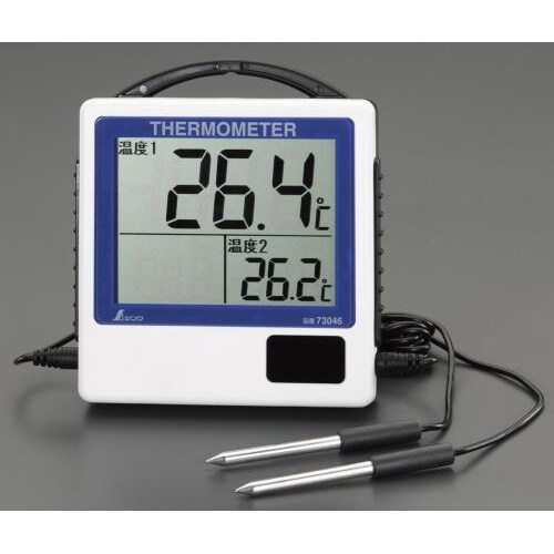 デジタル温度計(2点計測) EA728AF−12