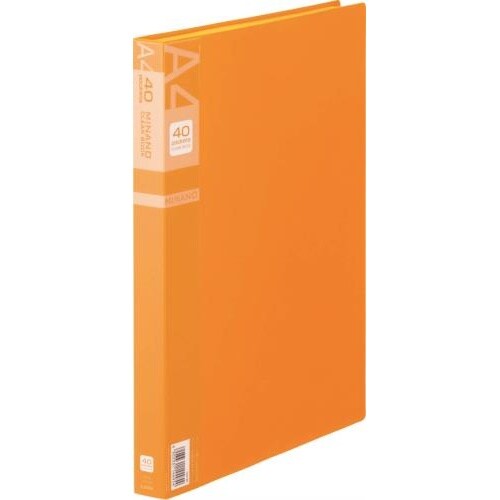 クリアーブック(40枚/橙) EA762CC−74