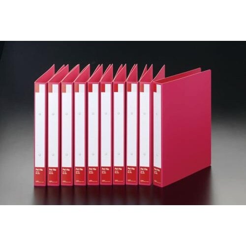 リングファイル(赤/10冊) EA762CM−21