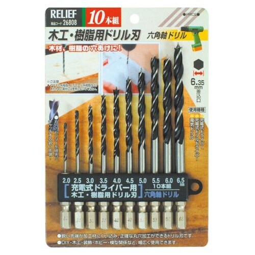 六角軸ドリル(木工用) EA824DL−3