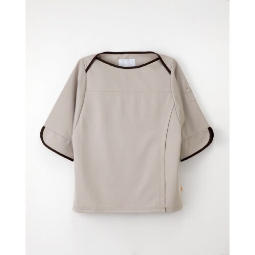 検診衣上衣 L ベージュ FK−1486