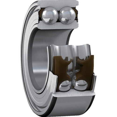 SKF 複列アンギュラ玉軸受、軸受両端鋼板シールド