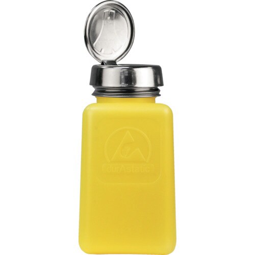 DESCO 静電気拡散性ボトル 黄色 ワンタッチ