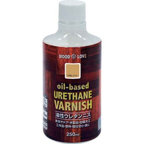 ニッぺ 油性ウレタンニス 250ml つや消しクリ