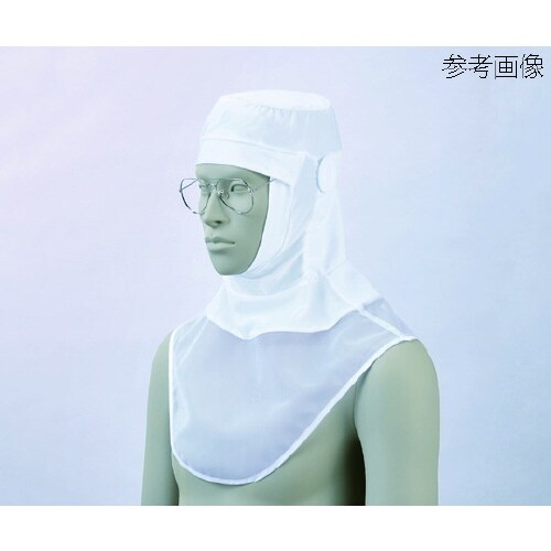 頭巾帽子 兼用 白 9−1045 LL