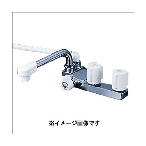 デッキ形一時止水2ハンドルシャワー KF