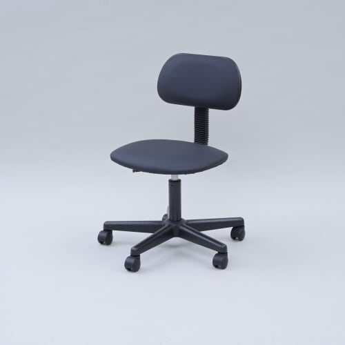 ワークチェア PVC張り BK