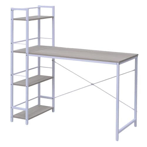 ラック付きデスク アイボリー