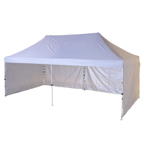 フォールディングタープ サイドシート4付 3×6m