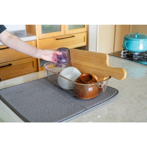 すっきり暮らす水切りかご深型マットセット