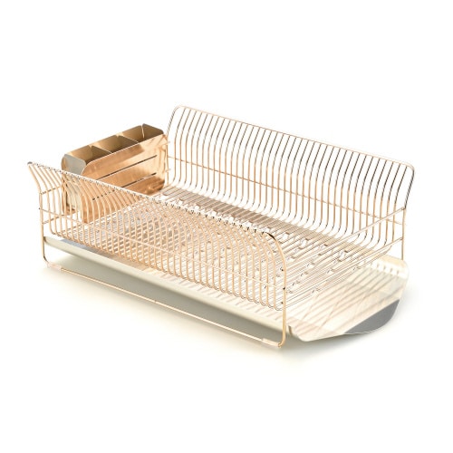 水切りラック横置きローズゴールド