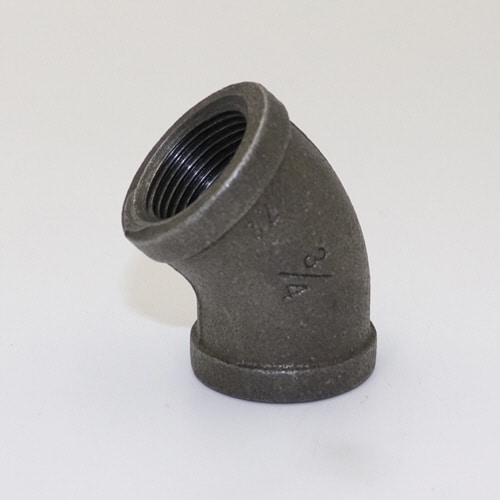 45°エルボ (黒継手)