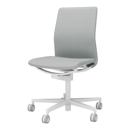 チェア ファブレ ホワイト脚 プレーン 肘無