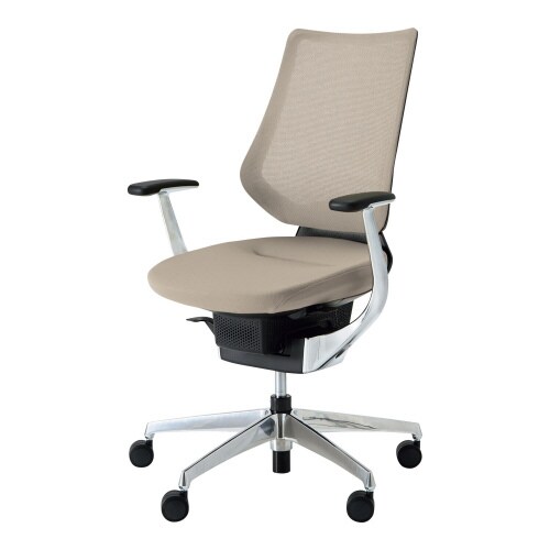 チェア イング アルミ脚 バーチカル 肘付