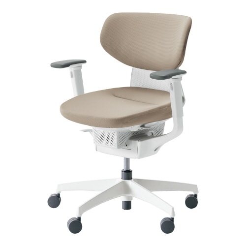 チェア イング ホワイト脚 ラテラル 肘付