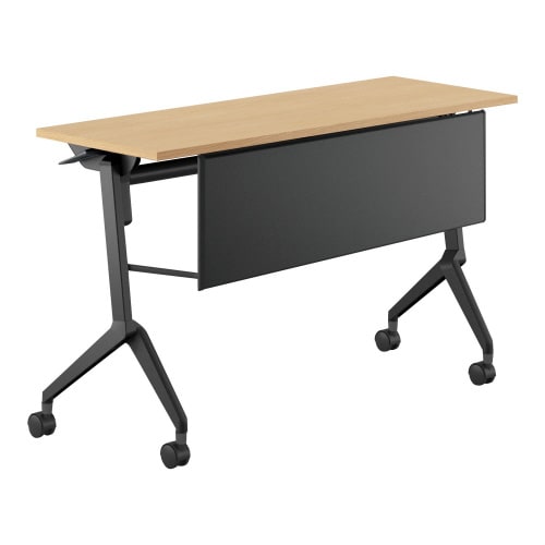 会議テーブル リーフライン 幕板付・棚なし