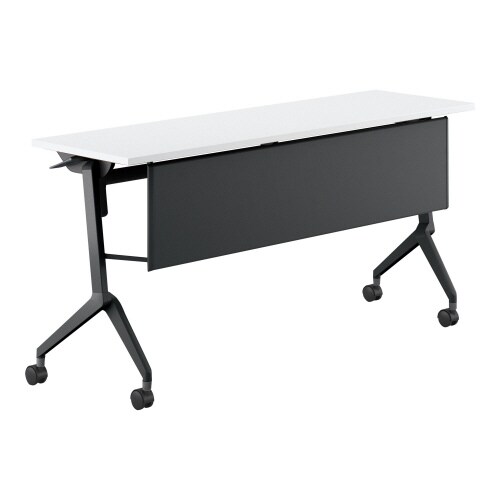 会議テーブル リーフライン 幕板付・棚なし