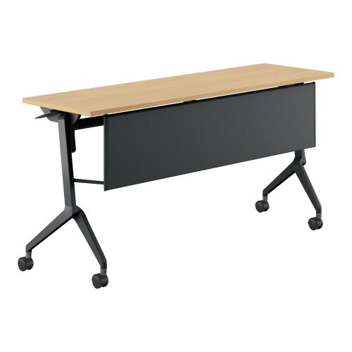 会議テーブル リーフライン 幕板付・棚なし