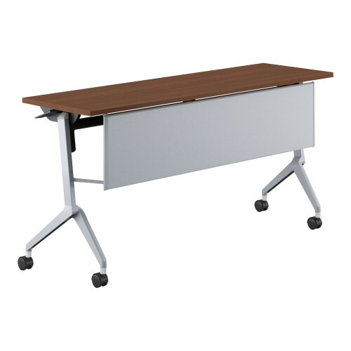 会議テーブル リーフライン 幕板付・棚なし