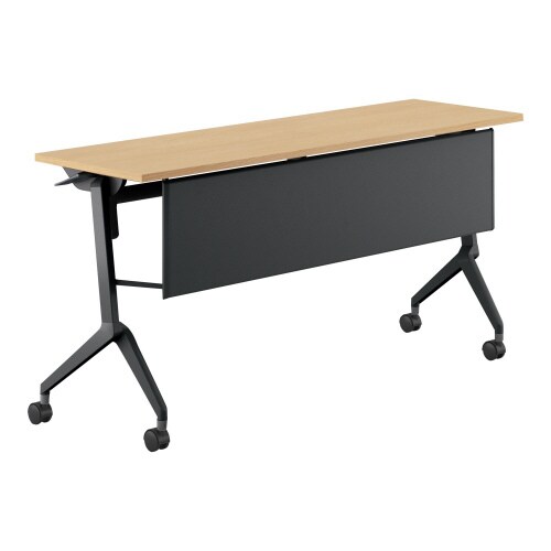 会議テーブル リーフライン 幕板付・棚なし