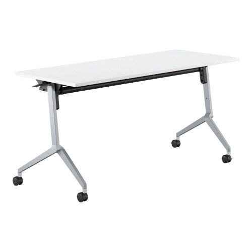 会議テーブル リーフライン 幕板なし・棚付