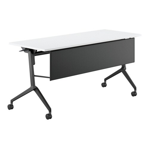 会議テーブル リーフライン 幕板付・棚なし