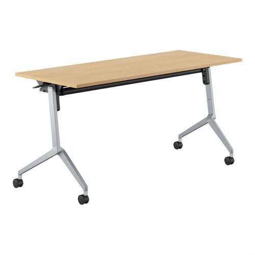 会議テーブル リーフライン 幕板なし・棚付