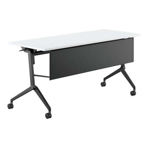 会議テーブル リーフライン 幕板付・棚なし