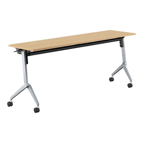 会議テーブル リーフライン 幕板なし・棚付