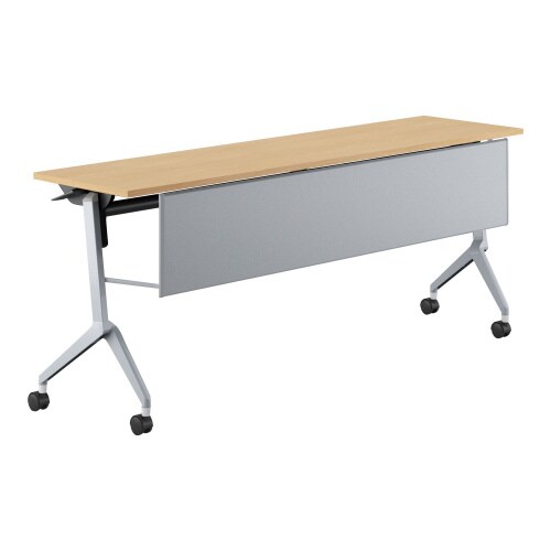 会議テーブル リーフライン 幕板付・棚なし