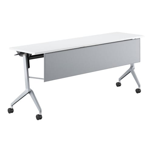 会議テーブル リーフライン 幕板付・棚なし