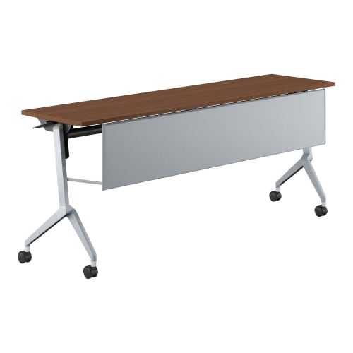 会議テーブル リーフライン 幕板付・棚なし