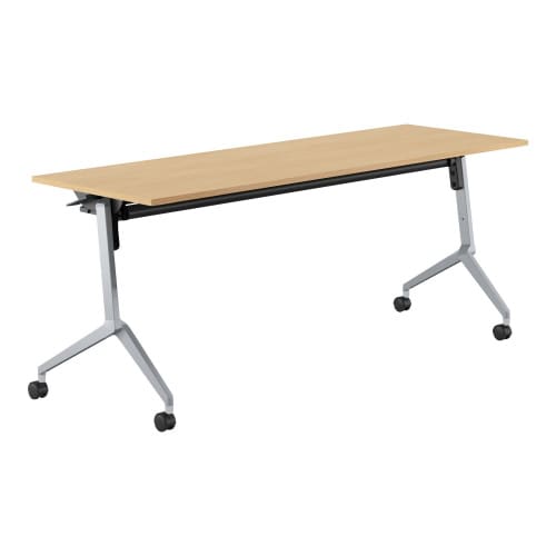 会議テーブル リーフライン 幕板なし・棚付