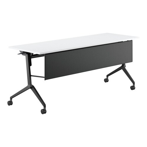 会議テーブル リーフライン 幕板付・棚なし