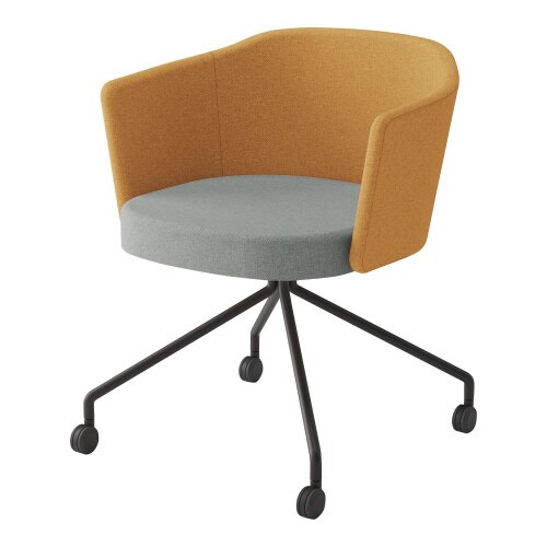 チェア コーデ キャスター脚 張くるみ肘