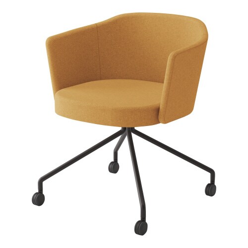 チェア コーデ キャスター脚 張くるみ肘