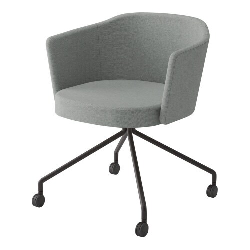 チェア コーデ キャスター脚 張くるみ肘