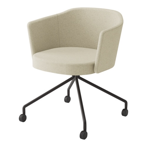 チェア コーデ キャスター脚 張くるみ肘