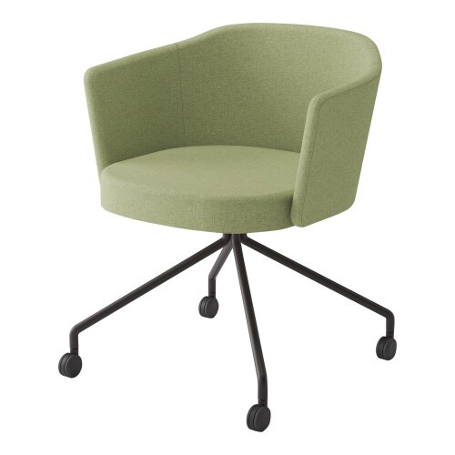 チェア コーデ キャスター脚 張くるみ肘