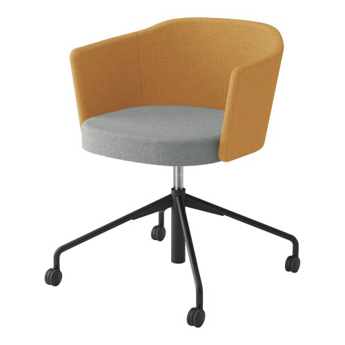 チェア コーデ 昇降脚(座回転) 張くるみ肘