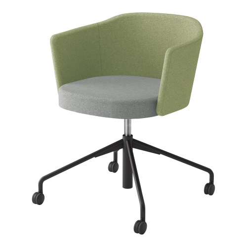 チェア コーデ 昇降脚(座回転) 張くるみ肘