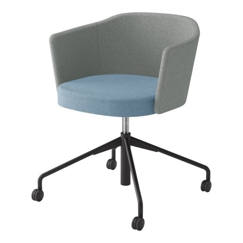 チェア コーデ 昇降脚(座回転) 張くるみ肘