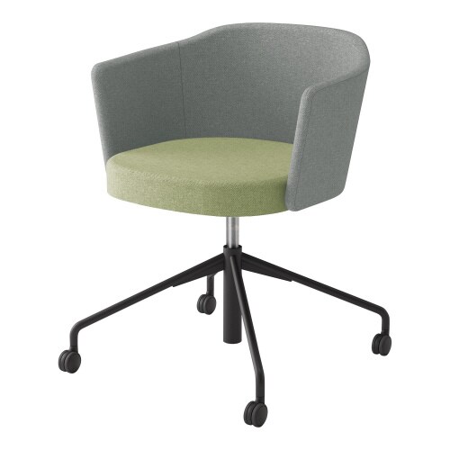 チェア コーデ 昇降脚(座回転) 張くるみ肘