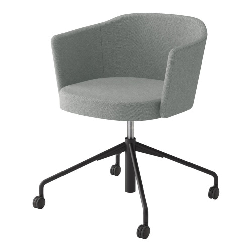 チェア コーデ 昇降脚(座回転) 張くるみ肘