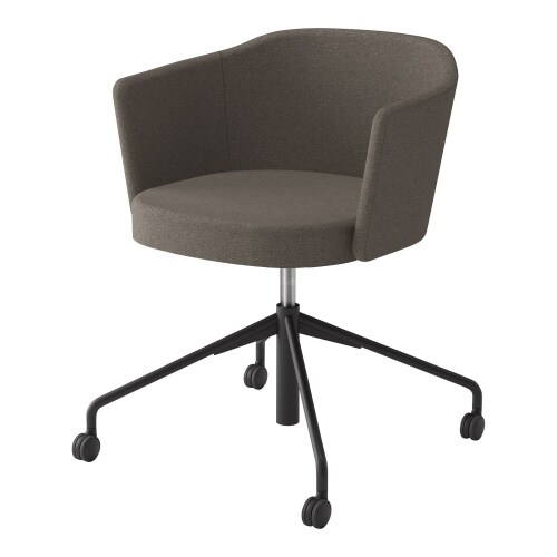 チェア コーデ 昇降脚(座回転) 張くるみ肘