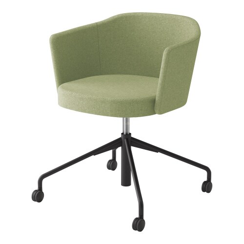 チェア コーデ 昇降脚(座回転) 張くるみ肘