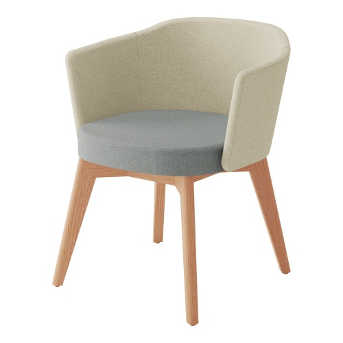 チェア コーデ 木脚 張くるみ肘 スタンダード張地