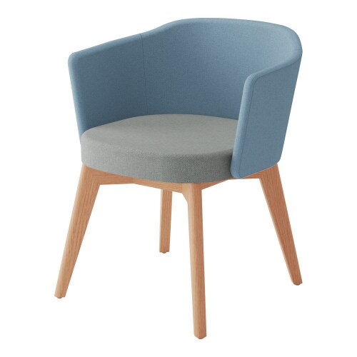 チェア コーデ 木脚 張くるみ肘 スタンダード張地