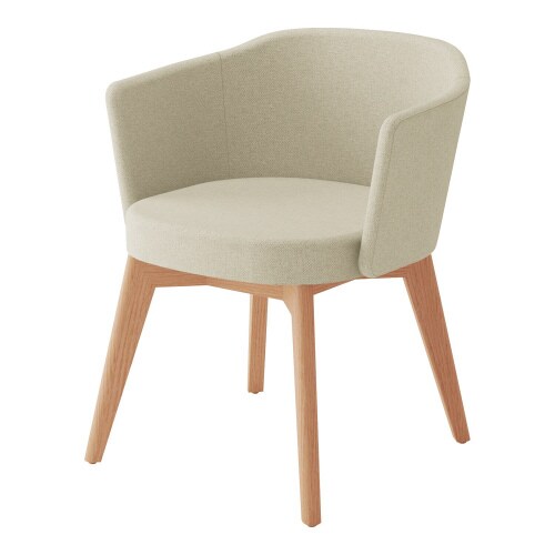 チェア コーデ 木脚 張くるみ肘 スタンダード張地