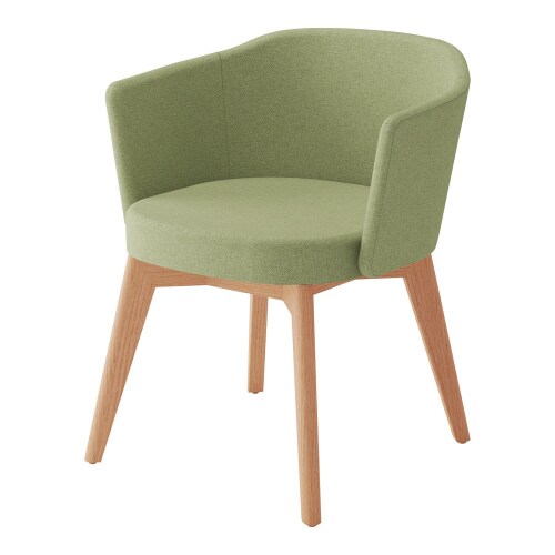 チェア コーデ 木脚 張くるみ肘 スタンダード張地